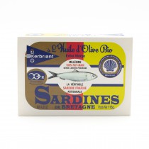 Sardines à l'huile d'olive BIO KERBRIANT Douarnenez